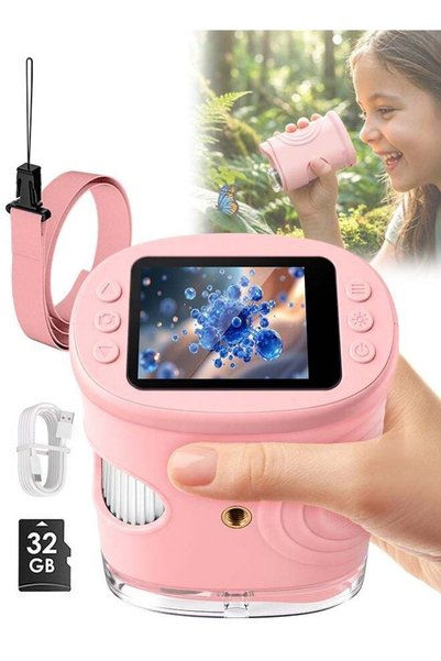 Generic PINREK Kids Microscope, 1000X Digital Childrens Magnifying Microscope...