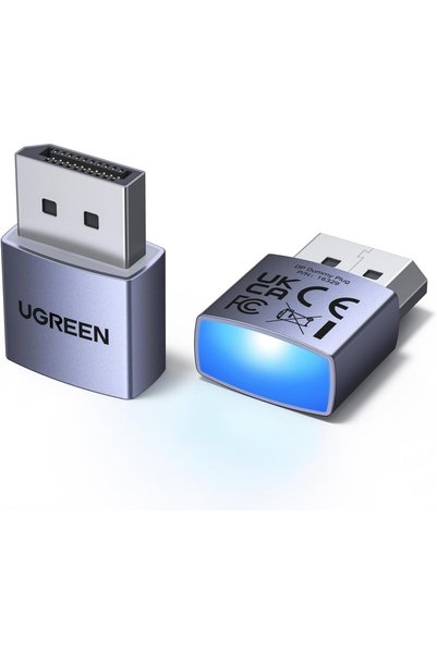Ugreen Προσαρμογέας Εικονικού Βύσματος DisplayPort 4K 60Hz, Εξομοιωτής EDID ε...