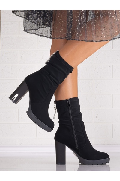 Beibei Women's Black Ecological Leather Ankle Boots Verasia, 37