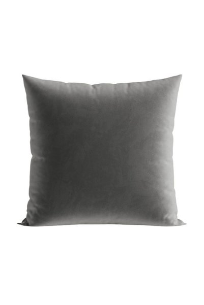 Karo Fata de perna Decorativa Markizeta Catifea, 40x40cm, Gri