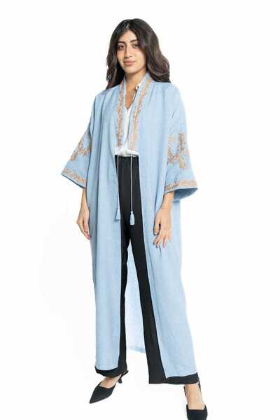 DALYDRESS Long Three-Quarter Sleeve Cardigan