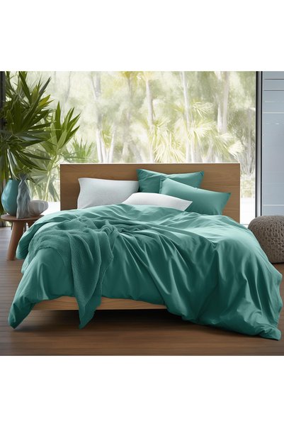 Darymex Paturica din satin de bumbac 220x200 turcoaz inchis