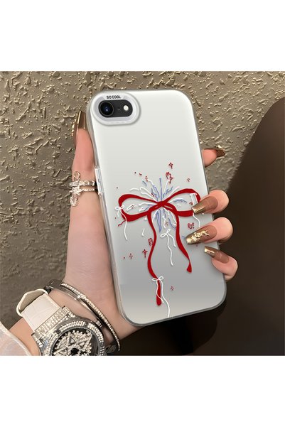 CHICASELUX حافظة رومانسية على شكل فيونكة ونجمة متوافقة مع هاتف iPhone 7/8/SE ...