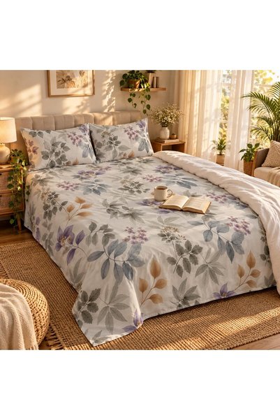 Generic Turkish Style King Size Flat Bedsheet Set, 3 Pieces, 260 x 240 cm, 1 ...