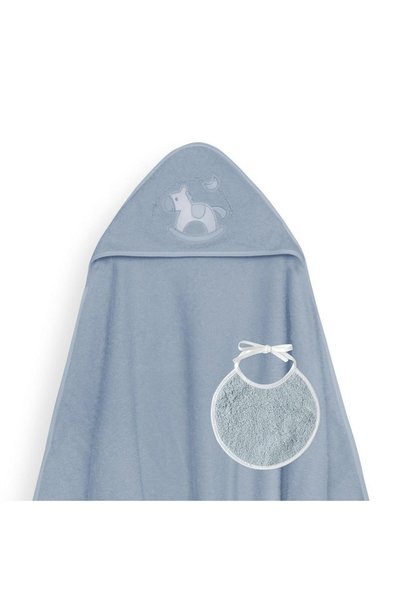 Interbaby Set prosop cu gluga si baveta pentru copii Interbaby, Caballito, 10...