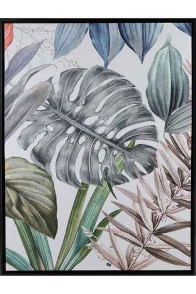 Eurofirany Tablou, 60x80cm, verde, material: panza, lemn