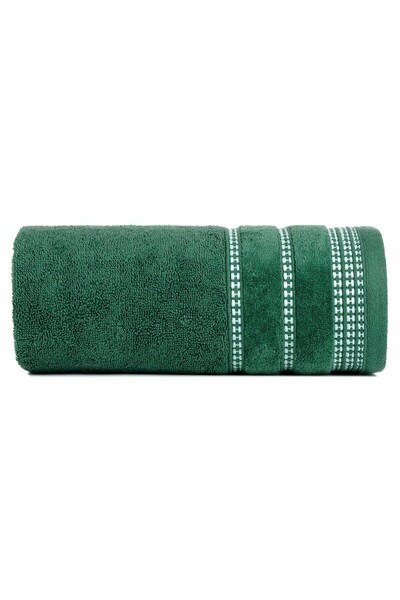Eurofirany Prosop de baie, Eurocortains, Bumbac/Polyester, 50x90 cm, Verde in...