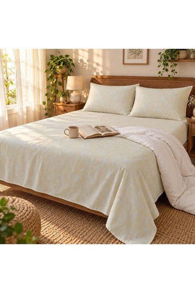 Generic Turkish Style King Size Flat Bedsheet Set, 3 Pieces, 260 x 240 cm, 1 ...