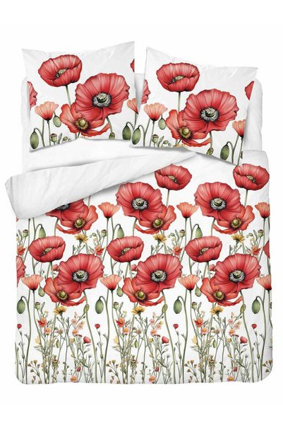Detexpol Lenjerie de pat Detexpol, set 160x200cm, 100% bumbac, 2 posete 70x80...