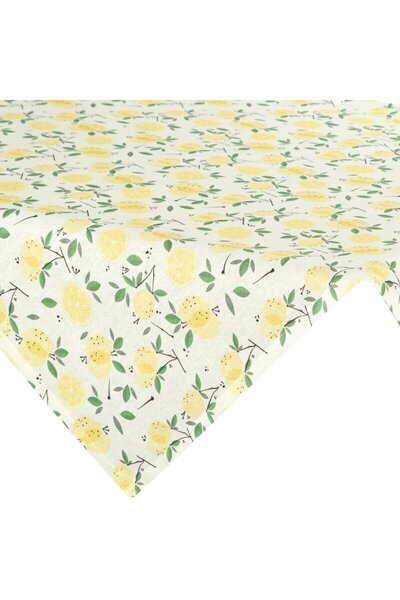 Eurofirany Fata de masa rezistenta la pete 85x85 cm galben, verde cu lamai - ...