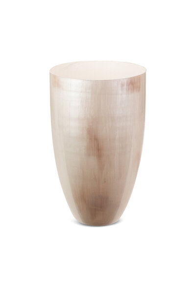 Eurofirany Vaza De Sticla Decorativa Cardo (02) (Fi) 25X40 Cm Crema
