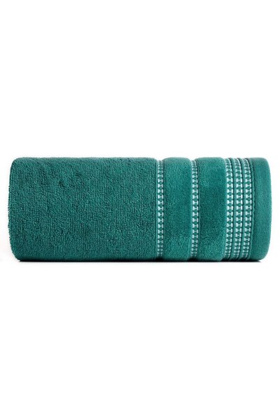 Eurofirany Prosop de baie Amanda, bumbac, verde inchis, 30x50cm