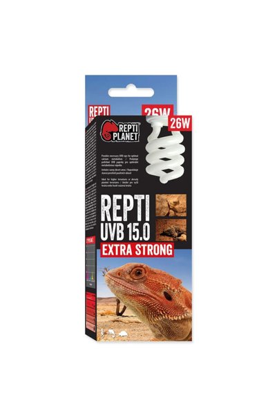 REPTI PLANET Λάμπα ηλιοκηρίου UVB για ερπετά, UVB 15.0 26W