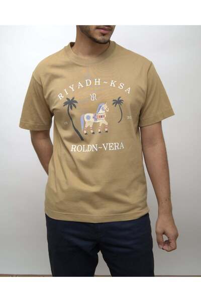ROLDN Vera Riyadh Ksa T-Shirt - Modern Heritage Design Cotton Shirt - m