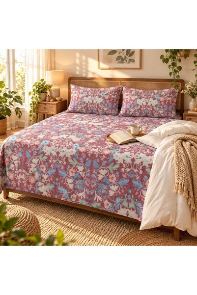 Generic Turkish Style King Size Flat Bedsheet Set, 3 Pieces, 260 x 240 cm, 1 ...
