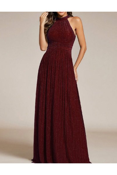 Evendi Long dress, burgundy