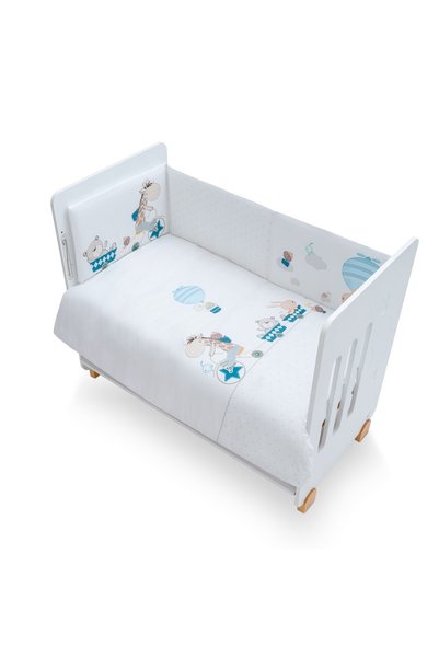 Interbaby Set lenjerie patut Interbaby, pilota 100x135cm, husa 100x135cm, mar...
