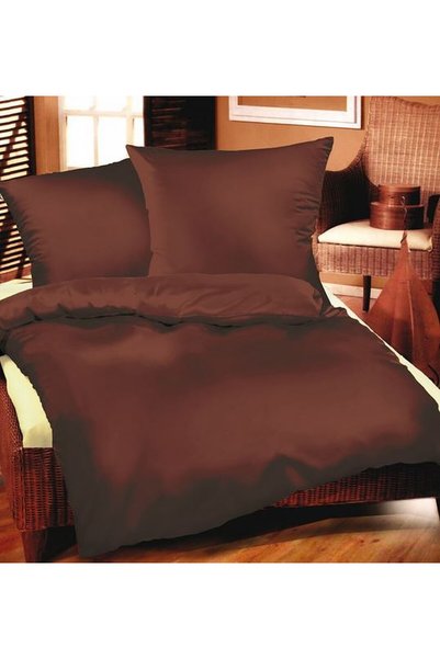 Karo Set de lenjerie de pat 140x200 maro 26 culori simple