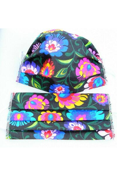 Karo Masca masca de protectie de la lowicz Folk flori colorate