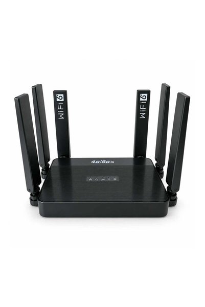 HASEPE ®   Router wireless 4G LTE cu slot SIM, 300 Mbps, 2.4 GHz, 6 antene, b...