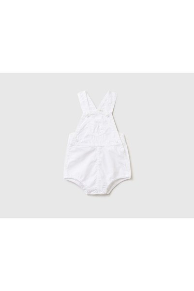 United Colors of Benetton Cotton Baby Overall with Chest Pocket