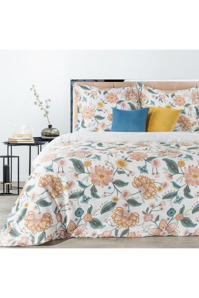 Eurofirany Set Lenjerie de Pat, Bumbac satinat, Eurofirany, MARCIA, 160x200 A...