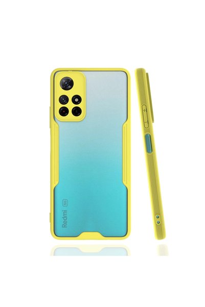 FMA حافظة هاتف Xiaomi Redmi Note 11T من السيليكون البلاتيني - أصفر