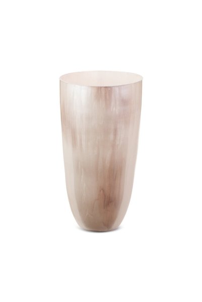 Eurofirany Vaza De Sticla Decorativa Cardo (01) (Fi) 20X37 Cm Crema