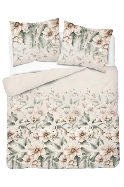 Detexpol Set lenjerie de pat satin bumbac, Detexpol, Home Satin 59 5234A, cre...