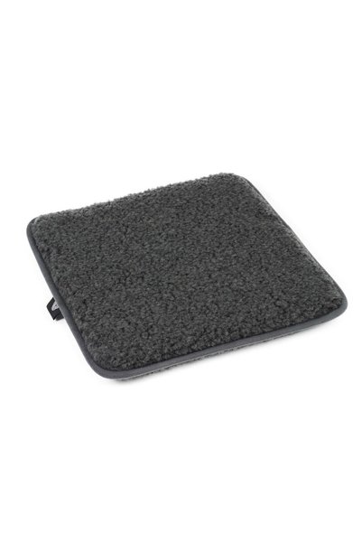 Kampol Sezut din lana merinos 40x40 - negru - pentru scaun sau fotoliu - Relax