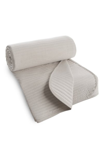 Eurofirany Cuvertura de pat VELVET2, din catifea moale, matlasata geometric p...