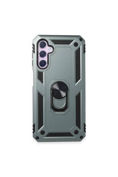 FMA Samsung Galaxy A14 4g Case Sofia Silicone Cover with Ring - Green