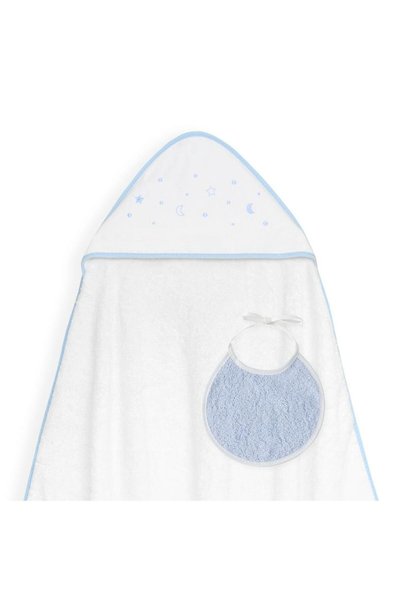Interbaby Prosoape de baie copii set 100x100cm alb-albastru