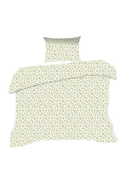 Karo Set de lenjerie de pat 140x200 1583N bej flori roz Classic E24