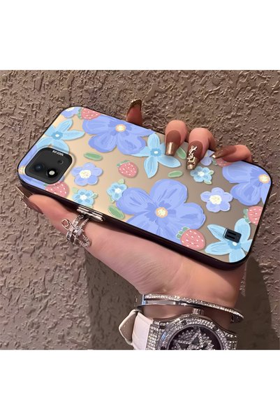 CHICASELUX حافظة متوافقة مع Realme C11 2021 بنمط زهرة الفراولة، واقية، للاستخ...