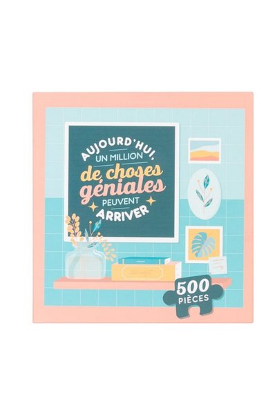 Mr. Wonderful Puzzle cu 500 de piese cu mesajul: În prezent, un milion de luc...