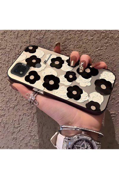 CHICASELUX Poco C31 Compatible Oil Painting Style Floral Printed Case, Long L...