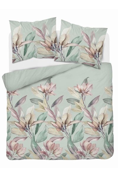 Detexpol Set de lenjerie de pat satinat 160x200 flori de salvie si frunze – 5...