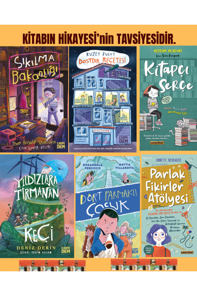 Carpe Diem Kitapları Yıldızlara Tırmanan Keçi, Kitapçı Serçe, Dostluk Reçetes...