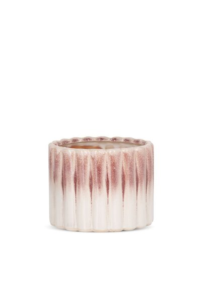 Eurofirany Ghiveci decorativ, ceramica, 14x11cm, crem