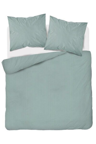 Detexpol Set de lenjerie de pat Damasc 220x200 verde menta dungi monocolore 1...