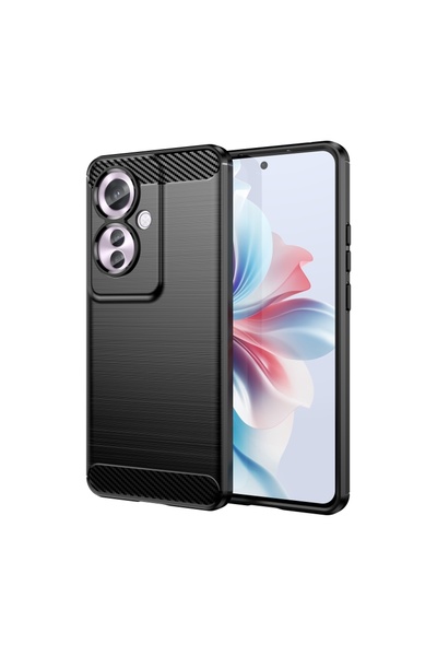BURAQ For OPPO Reno11 F 5G Global Carbon Fiber Brushed Texture TPU Phone Case...