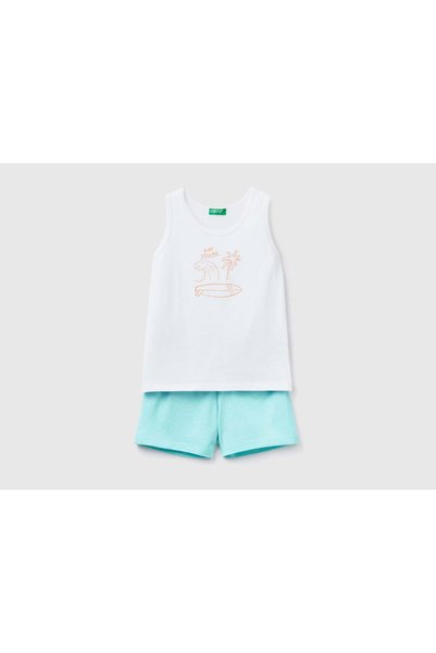 United Colors of Benetton Tank Top and Shorts Set