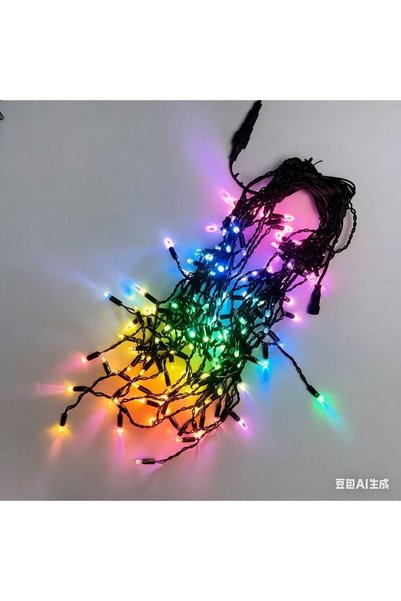 OEM Ghirlandă LED IP65 cu flash, fir gros, 120 LED-uri, 3 m x 1 m, multicoloră