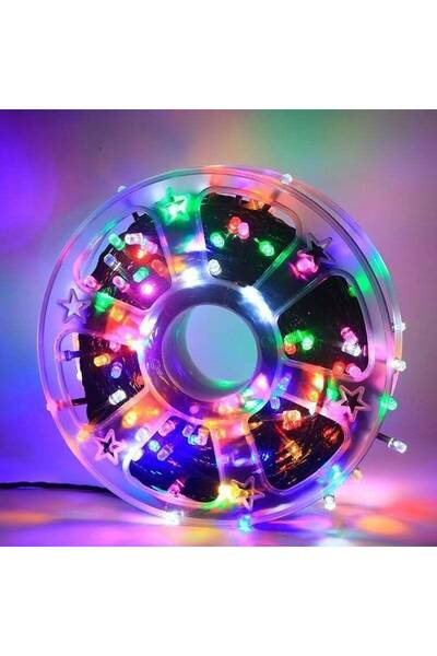 OEM LED лента на ролка, шестоъгълни накрайници, 500 светодиода, 50 м, многоцв...