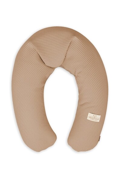 BabyMatex Perna de pozitionare, Relax, Muslin, bej, 190 cm, pentru alaptare, ...