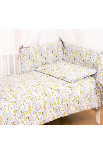 BabyMatex Set lenjerie de pat pentru copii, BabyMatex, Trendy Pojazdy, model ...