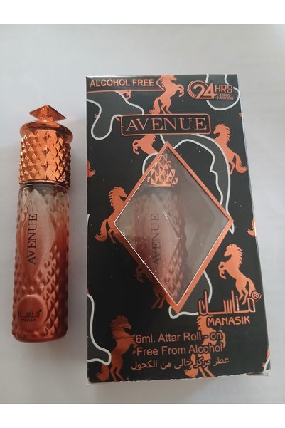 MANASIK Parfum concentrat, unisex, Avenue Attar, roll-on fără alcool, 6ml