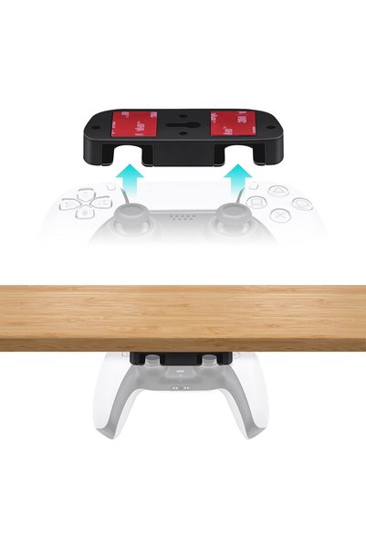 Mcbazel حامل تحكم تحت المكتب لأجهزة PS5/PS4، حامل طاولة متوافق مع وحدة تحكم ب...