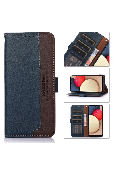 BURAQ For OPPO Realme GT2 Pro KHAZNEH Litchi Texture Leather RFID Phone Case(...